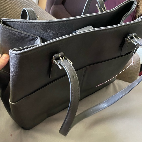 Merona Dark Gray Handbag - Picture 3 of 3